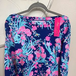 NWT Lilly Pulitzer Corsica Blue Toucan Party Top